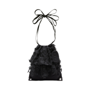 Athe Vanessabruno Prill Flower Backpack And Shoulder Bag Black