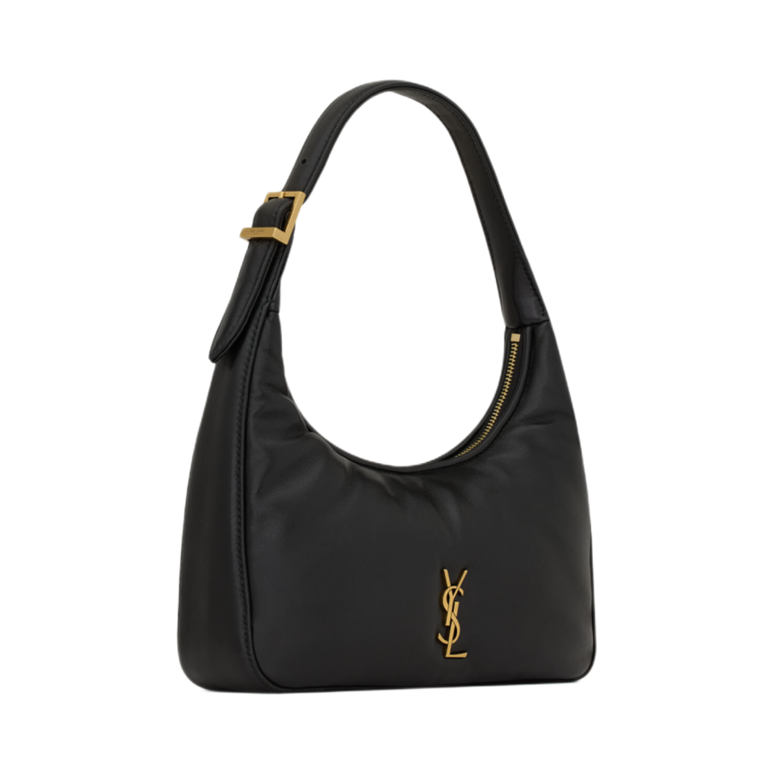 생로랑 칼립소 미니 호보 플런지드 램스킨 블랙(Saint Laurent Calypso Mini Hobo in Plunged Lambskin Black) - 2