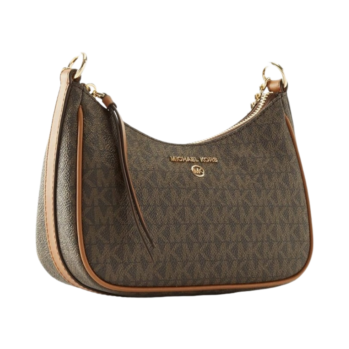 마이클 코어스 제트 세트 참 스몰 로고 포쉐트 브라운 아콘(Michael Kors Jet Set Charm Small Logo Pochette Brown Acorn) - 2