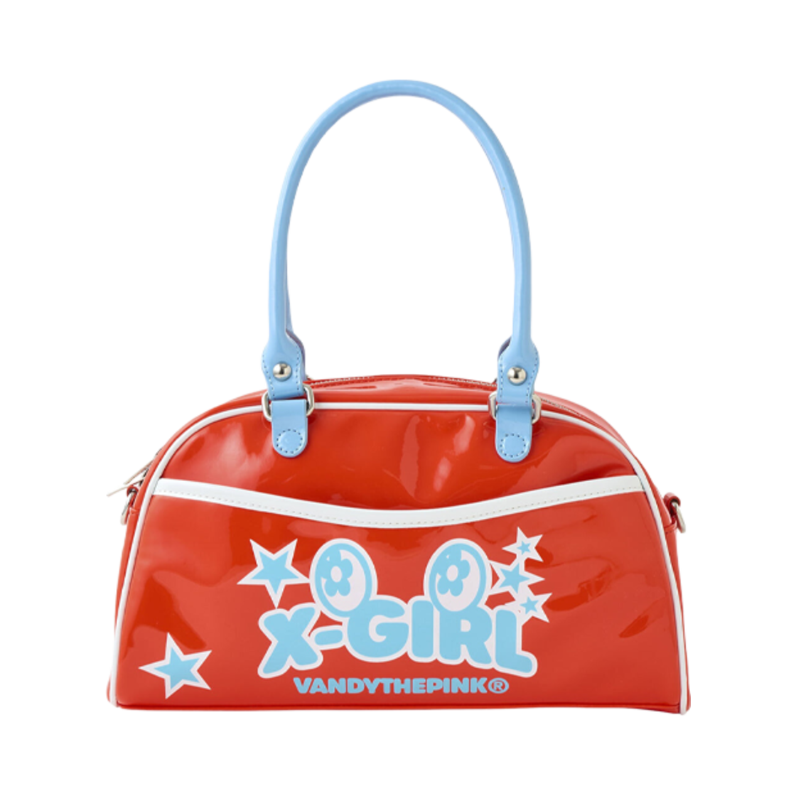 반디 더 핑크 x 엑스걸 볼링백 레드(Vandy The Pink x X-Girl Bowling Bag Red)