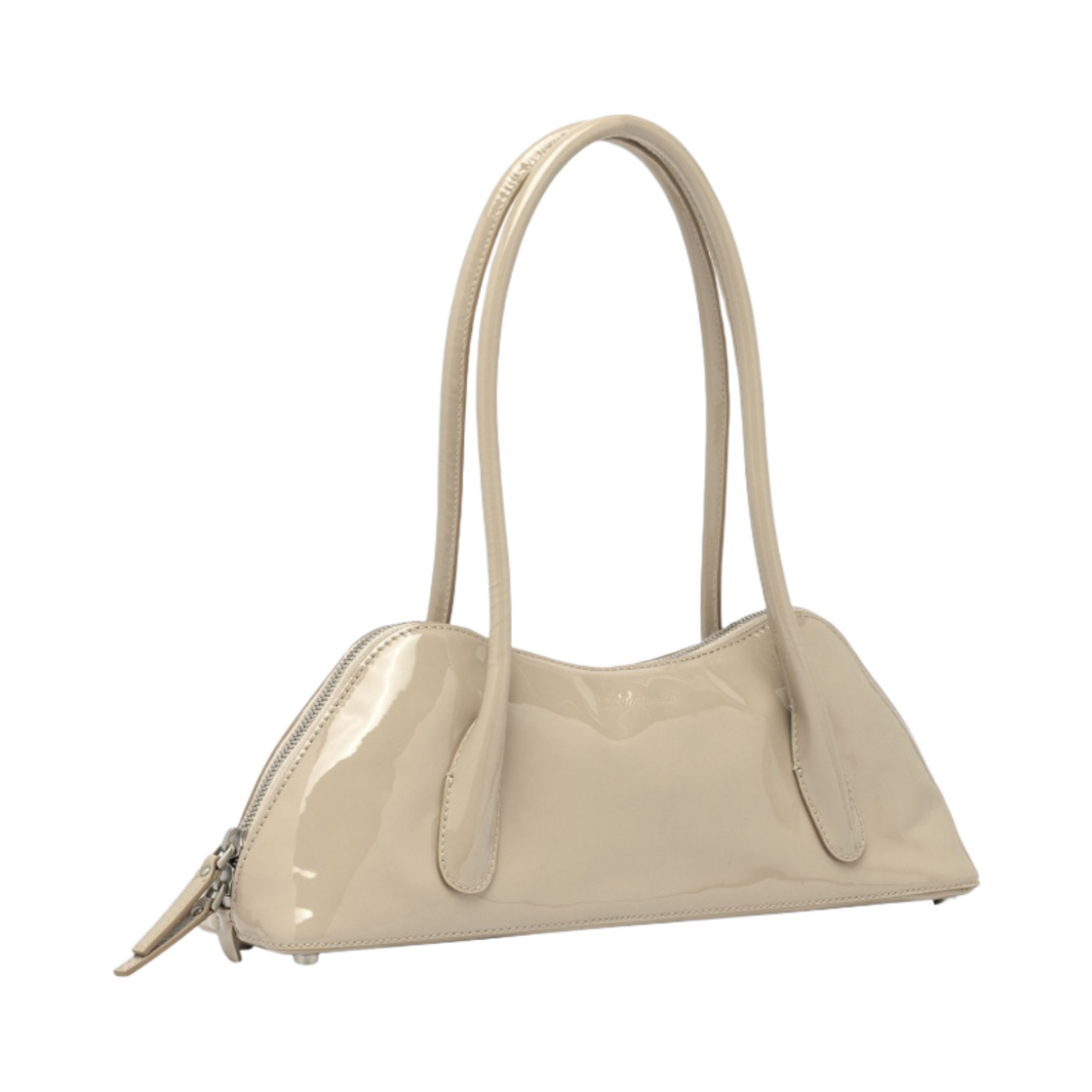 블루마린 페이턴트 레더 레귤러 키스 미 백 베이지(Blumarine Regular Kiss Me Bag In Patent Leather Beige) - 2