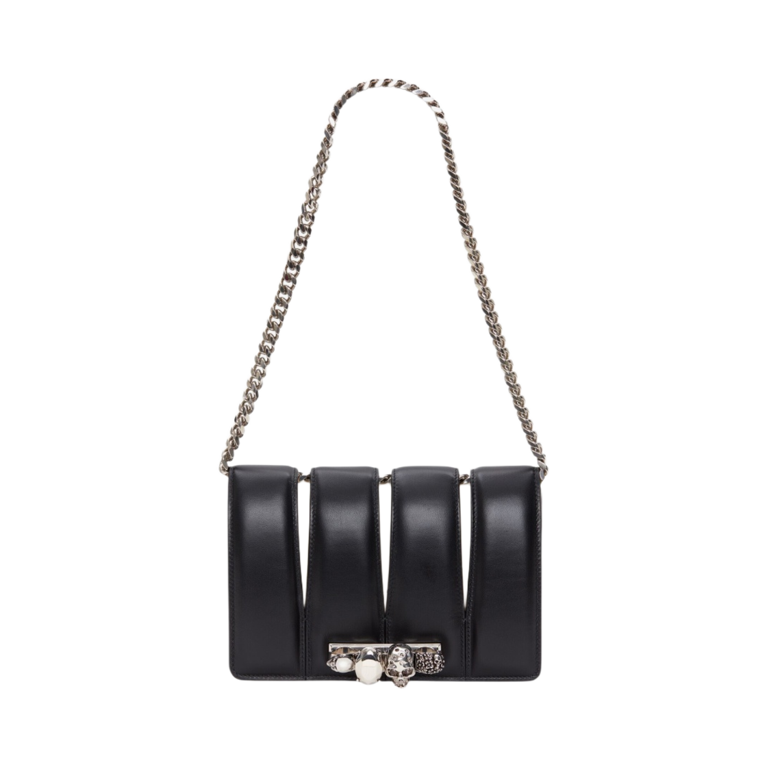 알렉산더 맥퀸 슬래쉬백 블랙 아이보리(Alexander McQueen Slash Bag Black Ivory) - 5