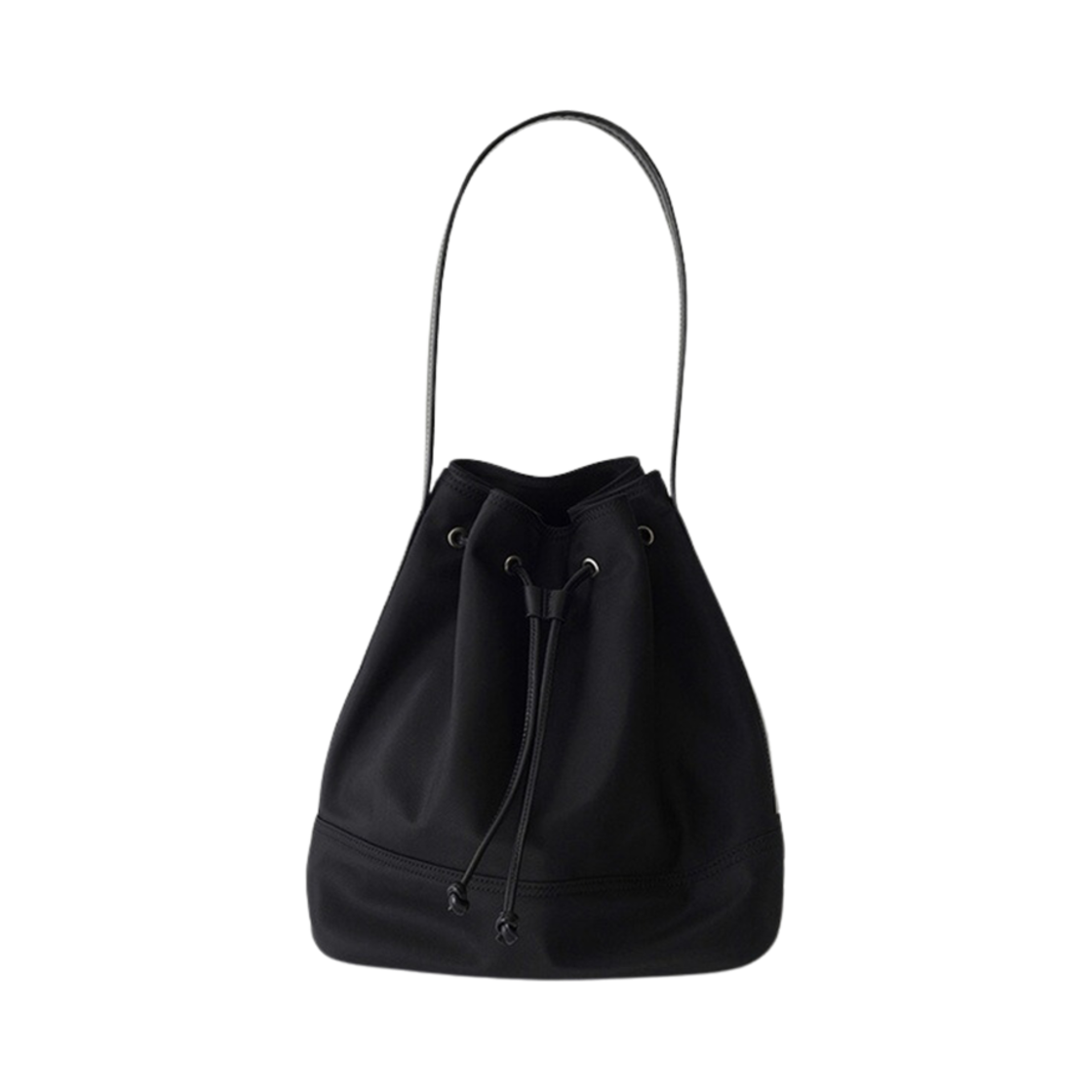 낫띵 리튼 나일론 버킷 백 블랙(Nothing Written Nylon Bucket Bag Black)