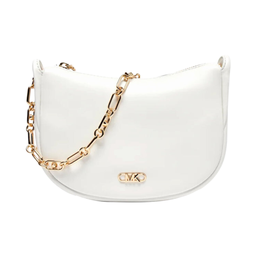 Michael Kors Kendall Logo Shoulder Bag Optic White