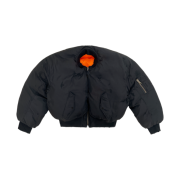 Project G/R Reversible Puffer Bomber Jacket Black