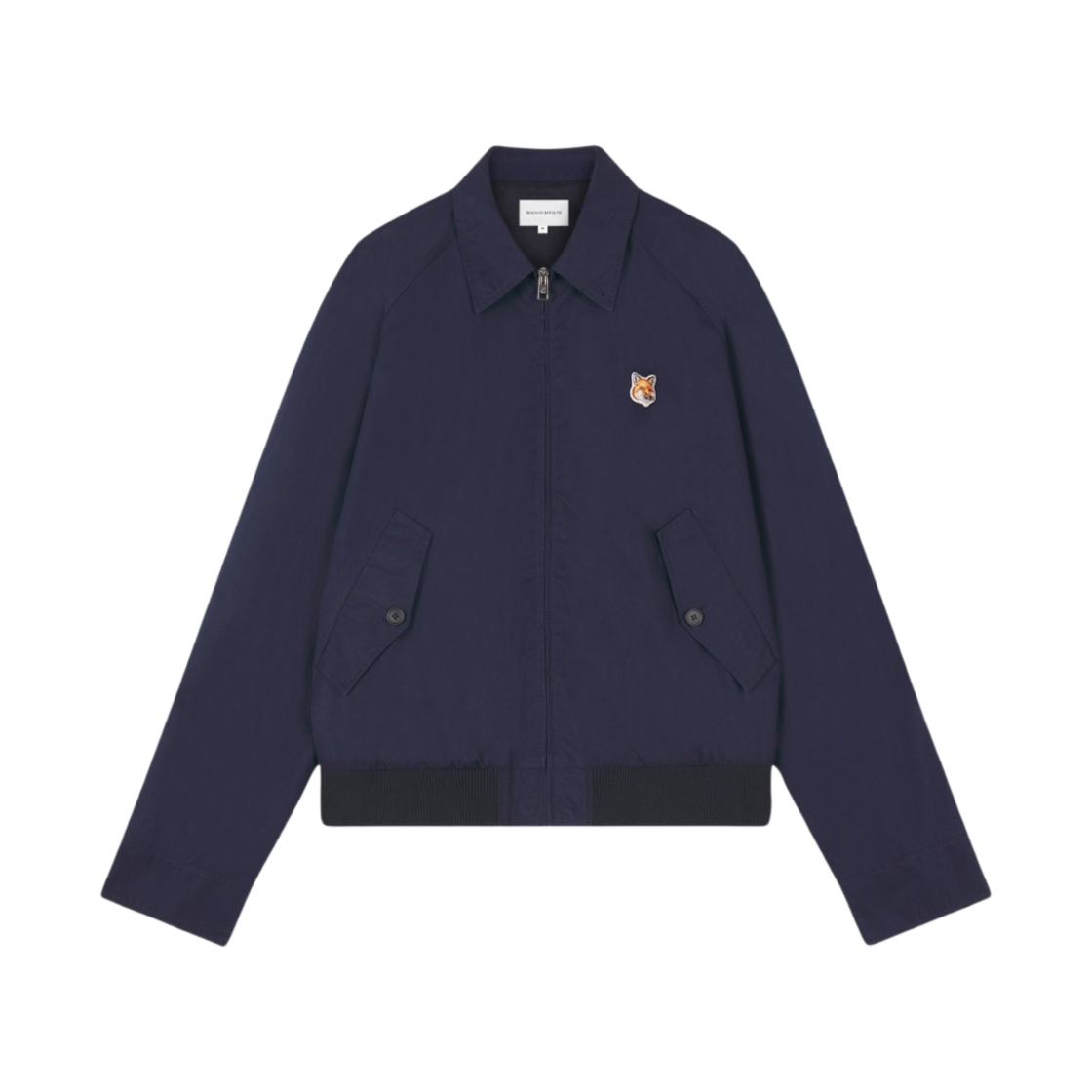 MM02105WQ0067-P476 Maison Kitsune Harrington Jacket Ink Blue