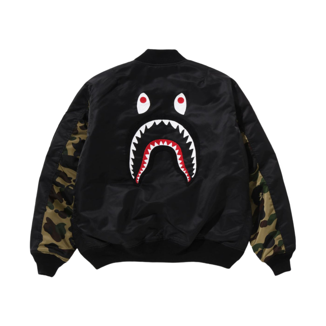 0ZXJKM141003N BAPE Shark MA-1 Black