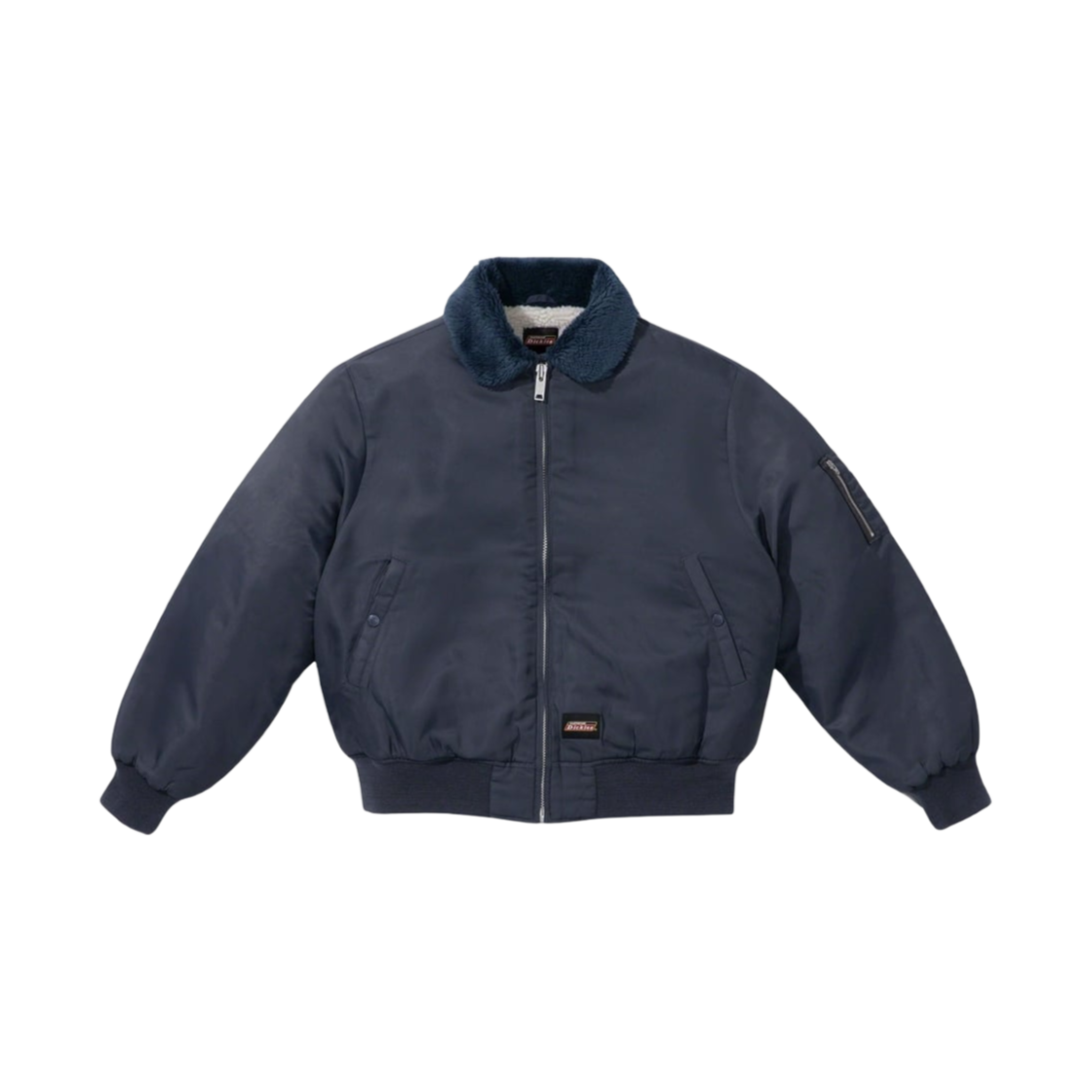 슈프림 x 디키즈 퍼 칼라 봄버 자켓 네이비 - 23FW