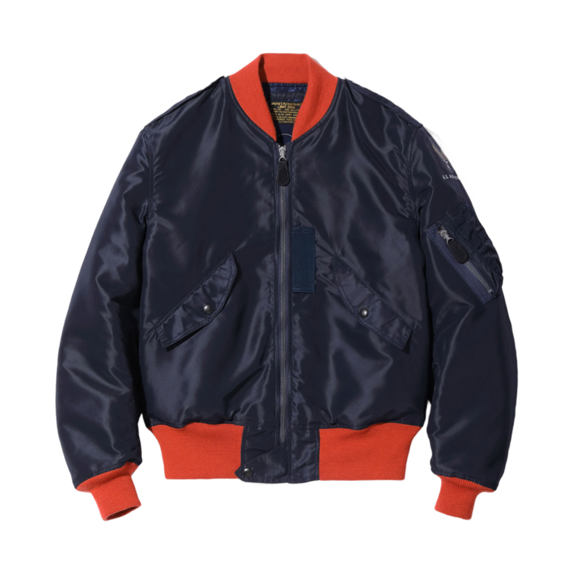 BR15513 Buzz Rickson's Type L-2A Superior Togs Orange Rib Air Force Blue