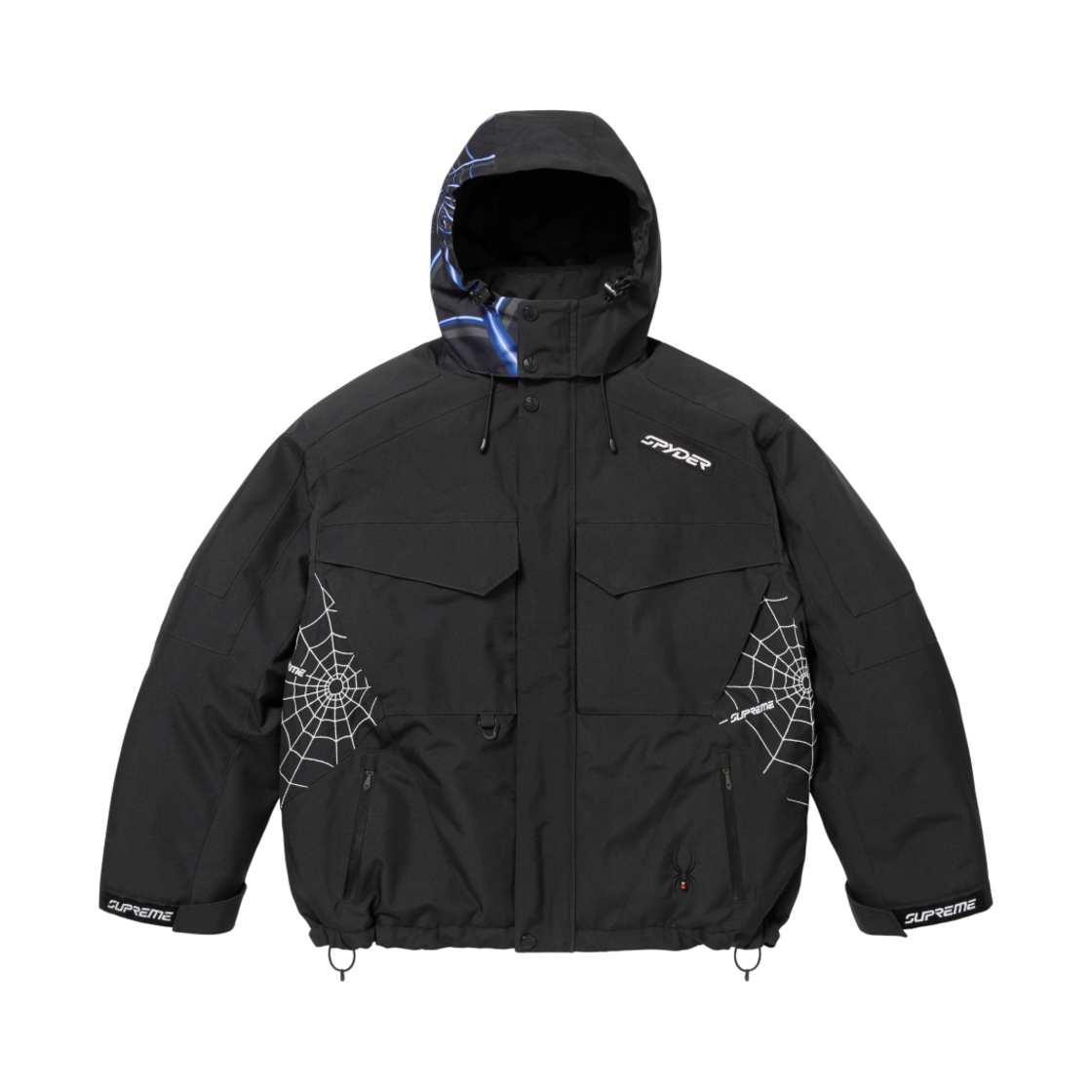 슈프림 x 스파이더 테크니컬 자켓 블랙 - 24FW(Supreme x Spyder Technical Jacket Black - 24FW)