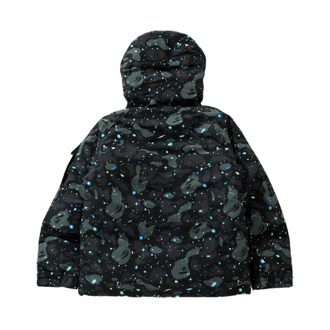 베이프 스페이스 카모 밀리터리 루즈 핏 후드 다운 자켓 블랙(BAPE Space Camo Military Loose Fit Hoodie Down Jacket Black) - 2
