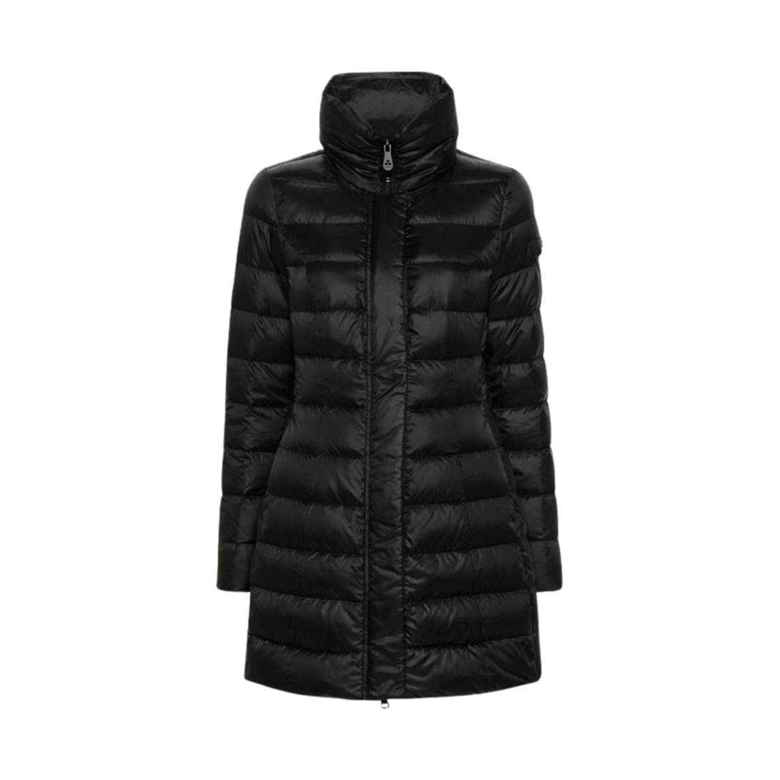 (W) 페트레이 나일론 미디 다운 자켓 블랙((W) Peuterey Nylon Midi Down Jacket Black)