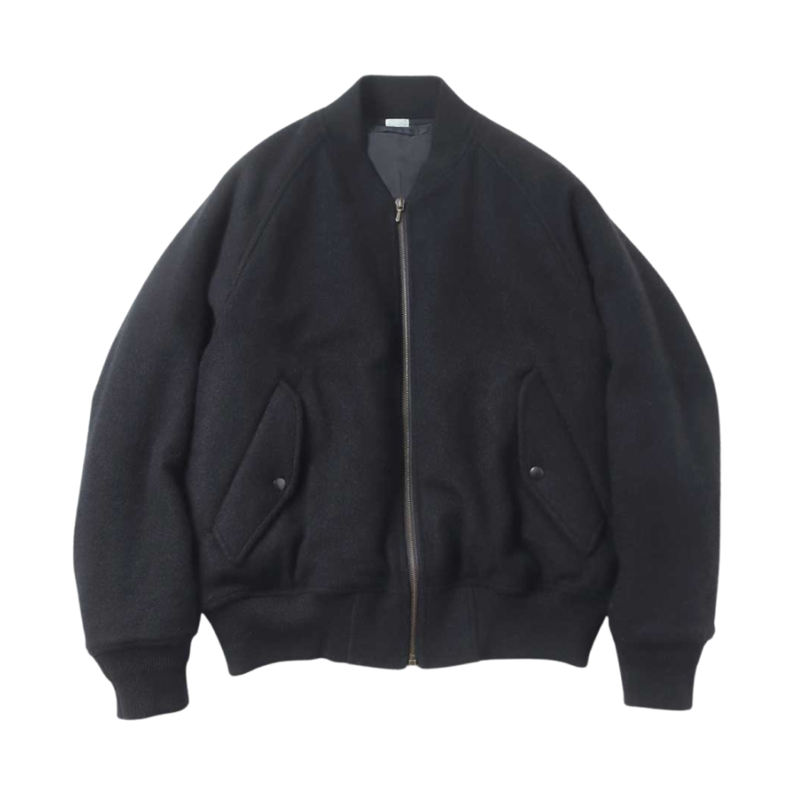 아프레쎄 캐시미어 라이트 플란넬 패딩 자켓 블랙 - 25SS(A.Presse Cashmere Light Flannel Padding Jacket Black - 25SS) - 1