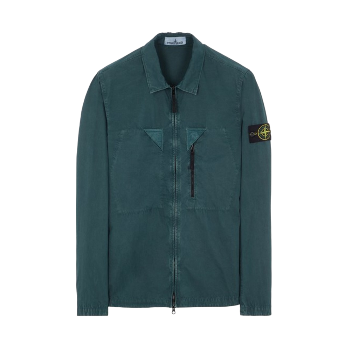 스톤아일랜드 106WN 올드 트리트먼트 오버셔츠 보틀 그린 - 23SS(Stone Island 106WN Old Treatment Overshirt Bottle Green - 23SS) - 1