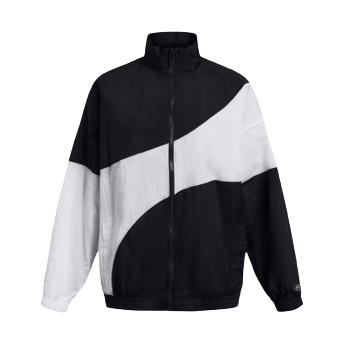 1382762-001 (W) Under Armour Legacy Crinkle Jacket Black White Clay