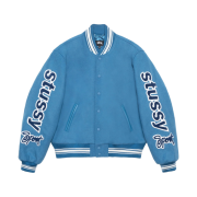 Stussy Competition Varsity Jacket Blue