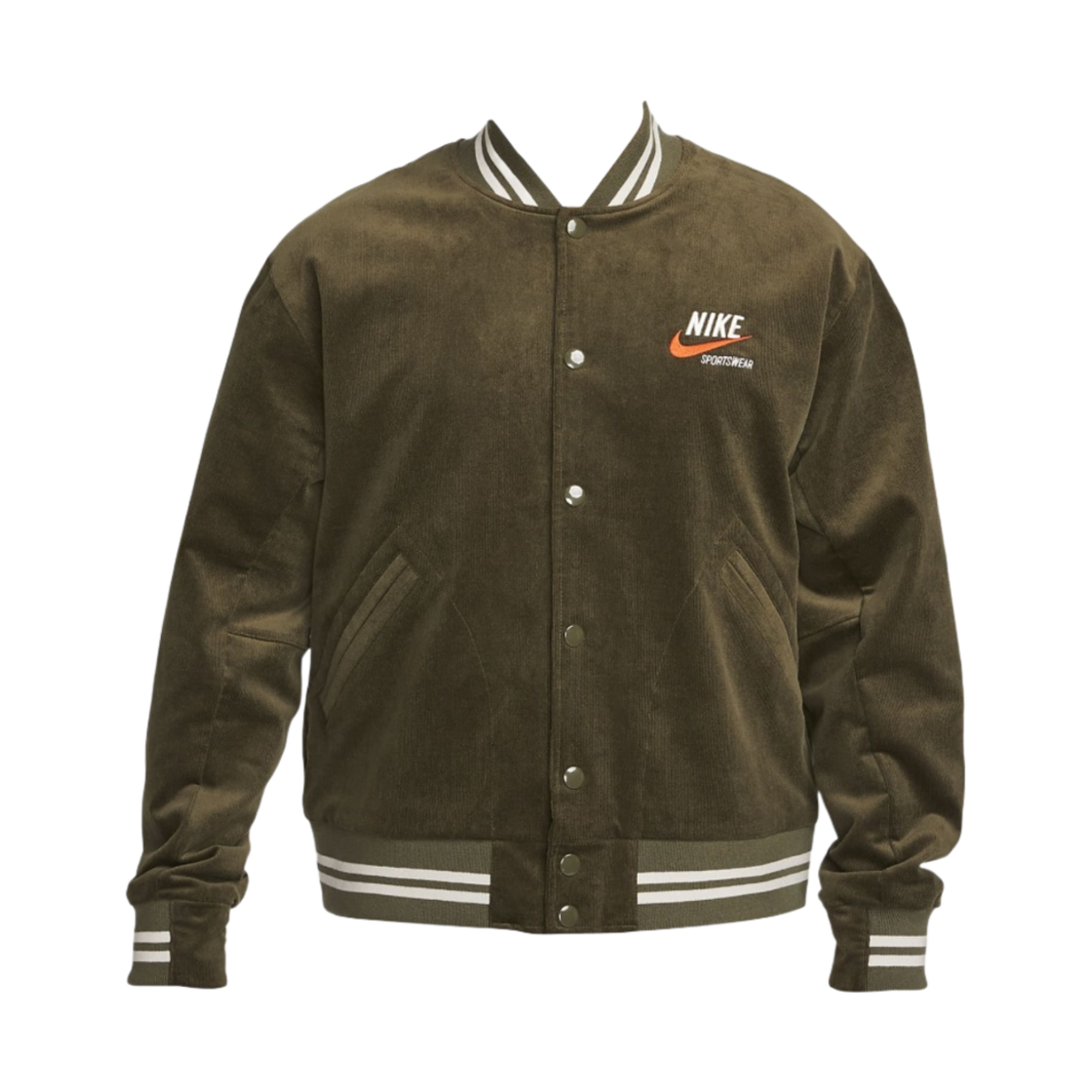 나이키 NSW 트렌드 봄버 자켓 카고 카키 - 아시아(Nike NSW Trend Bomber Jacket Cargo Khaki - Asia)