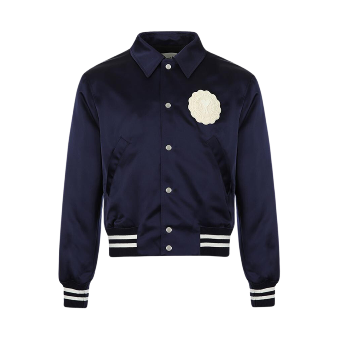 UJK219-PL0011-491 AMI Teddy Jacket Nautic Blue