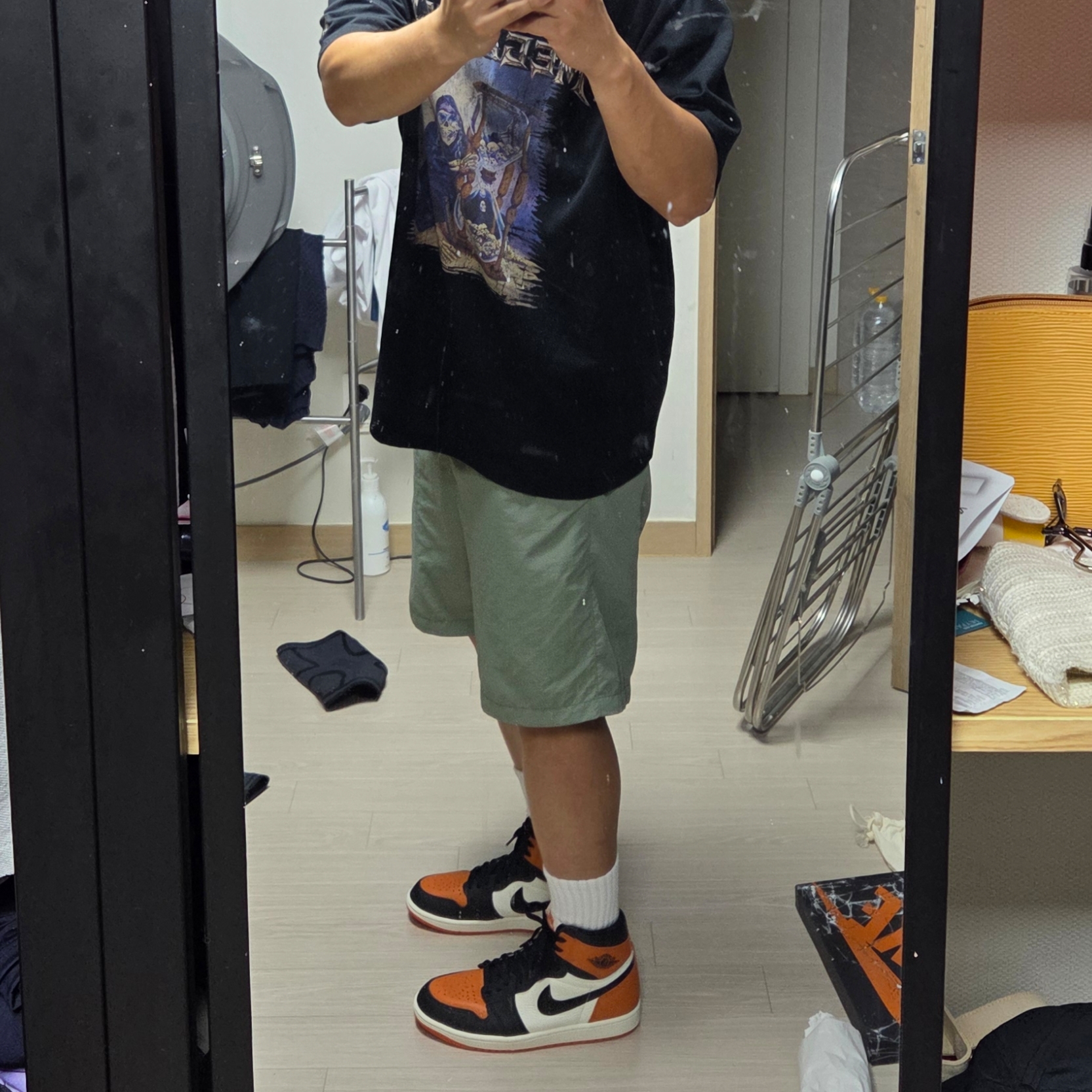 Jordan 1 Retro High OG Shattered Backboard 착용 스타일 - 1