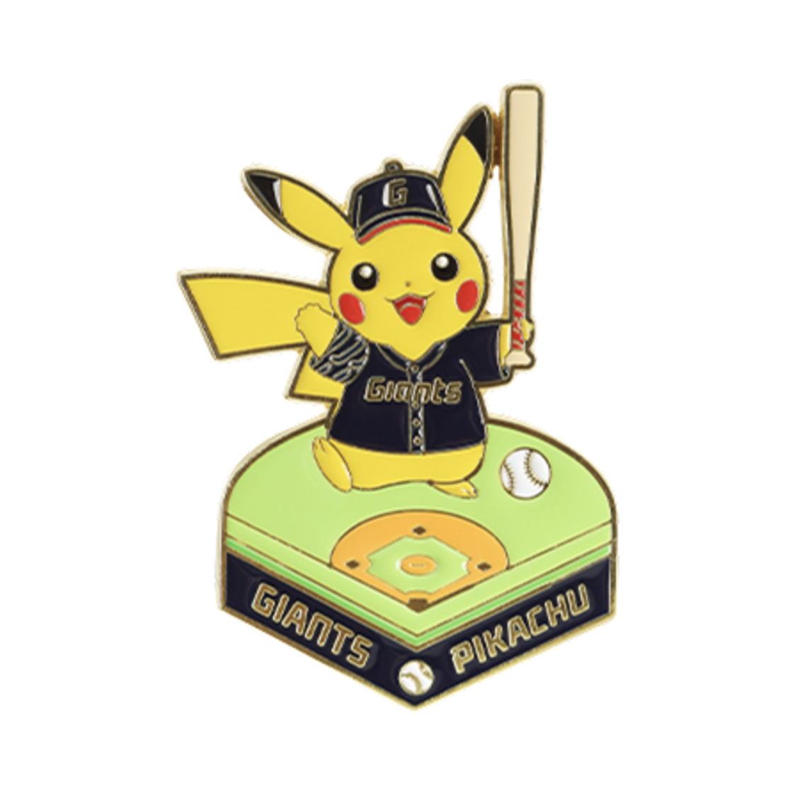 포켓몬 x 롯데 자이언츠 피카츄 메탈 뱃지 A(Pokemon x Lotte Giants Pikachu Metal Badge A)