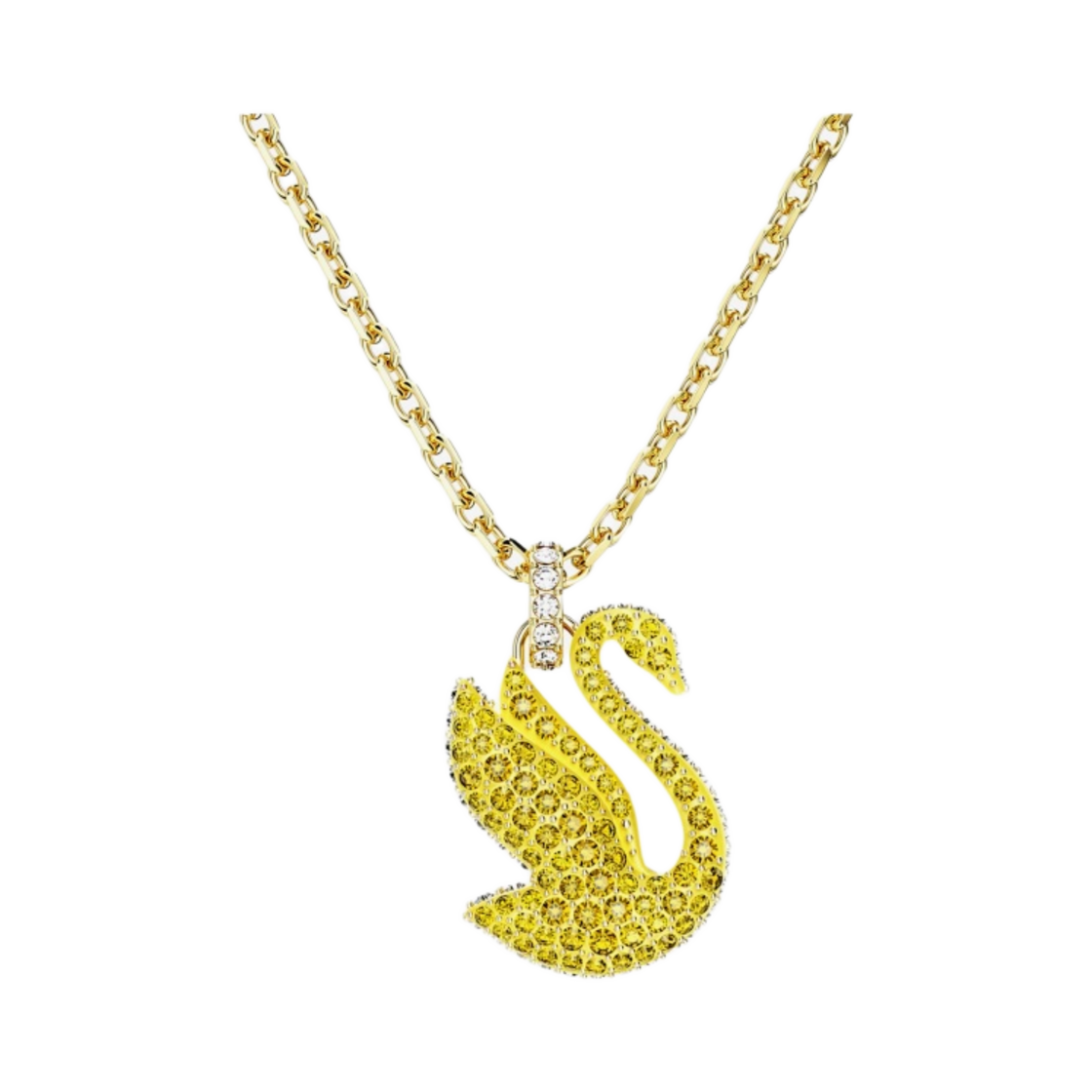 (W) 스와로브스키 아이코닉 스완 팬던트 옐로우 골드 플래팅((W) Swarovski Iconic Swan Pendant Yellow Gold Plated) - 2