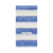 Acne Studios Vally Breton Muffler Blue White