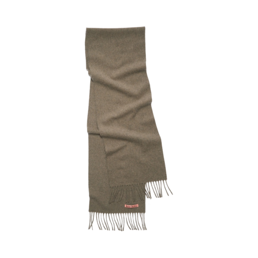 Acne Studios Wool Fringe Scarf Light Olive Melange