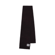 Marithe Francois Girbaud Classic Logo Label Melange Muffler Burgundy