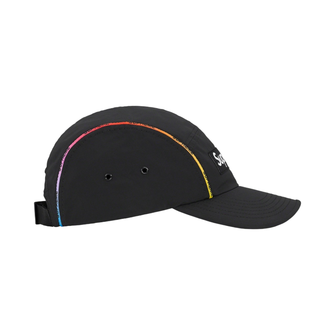 슈프림 그라디언트 파이핑 캠프캡 블랙 - 21SS(Supreme Gradient Piping Camp Cap Black - 21SS) - 2