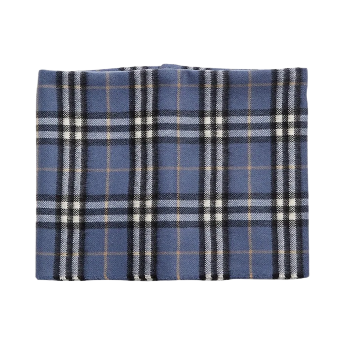 8047654 (Kids) Burberry Vintage Check Cashmere Snood Pebble Blue