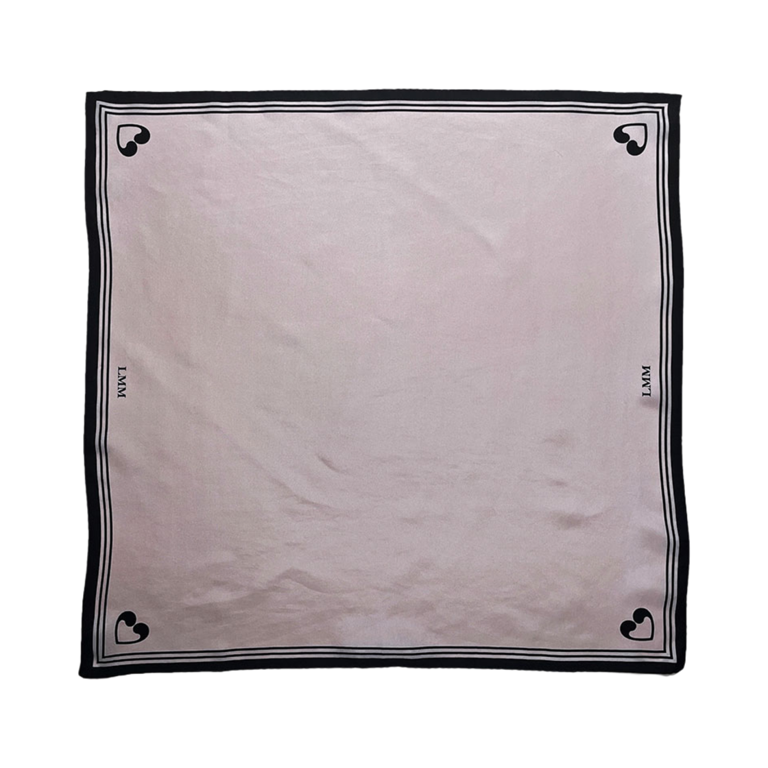 러브미몬스터 몬트 로고 정사각 실크스카프 더스티핑크(lovememonster Mont Logo Square Silk Scarf Dusty Pink) - 1