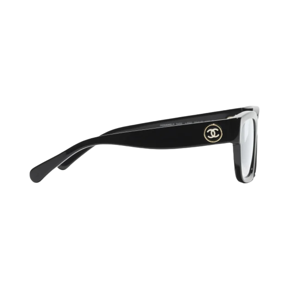 샤넬 블루 라이트 렉탱글 프레임 아세테이트 & 블랙 인터내셔널 핏(Chanel Rectangle Blue Light Glasses Acetate & Black International Fit) - 3