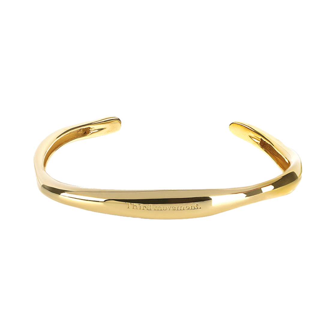 TM2B2BR51GD Third movement Wave Bangle Gold SIZE.2