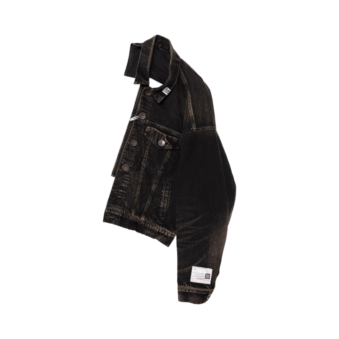 메종 미하라 야스히로 하프 데님 자켓 백 블랙(Maison Mihara Yasuhiro Half Denim Jacket Bag Black)