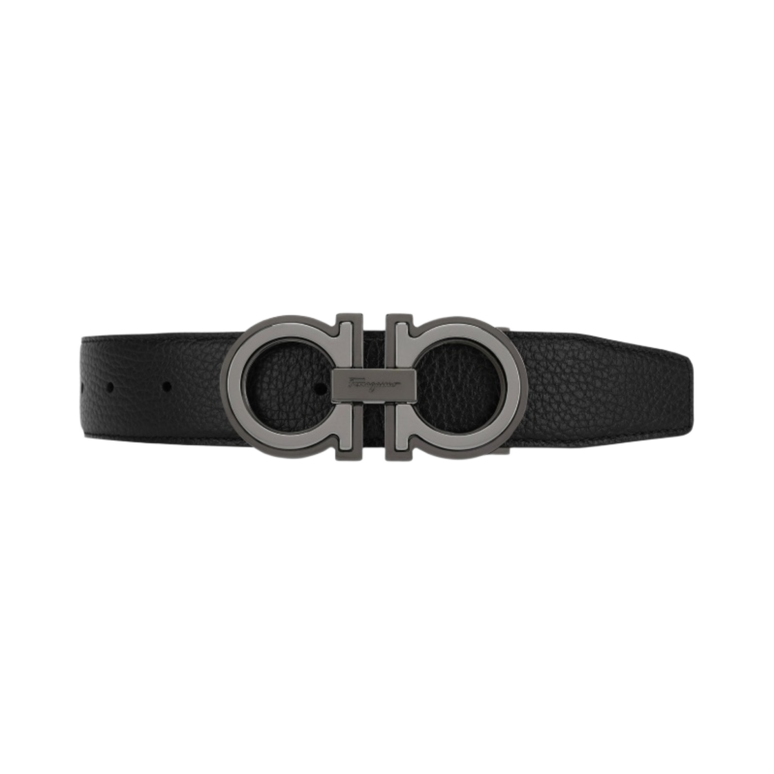 67A254-734227 Ferragamo Reversible and Adjustable Gancini Belt Black Brown