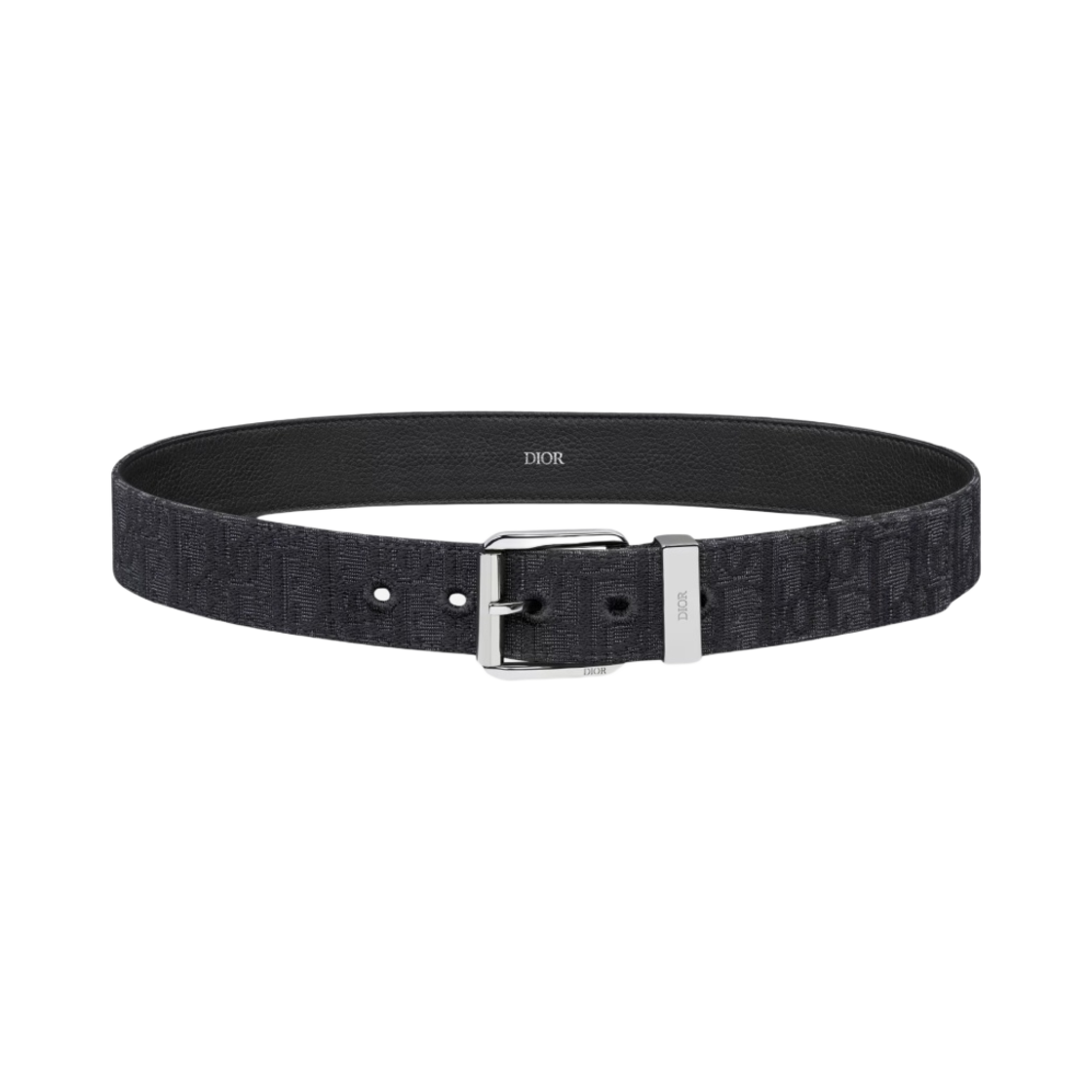 4333PLYSE-H03E Dior 35mm Belt Black Dior Oblique Jacquard