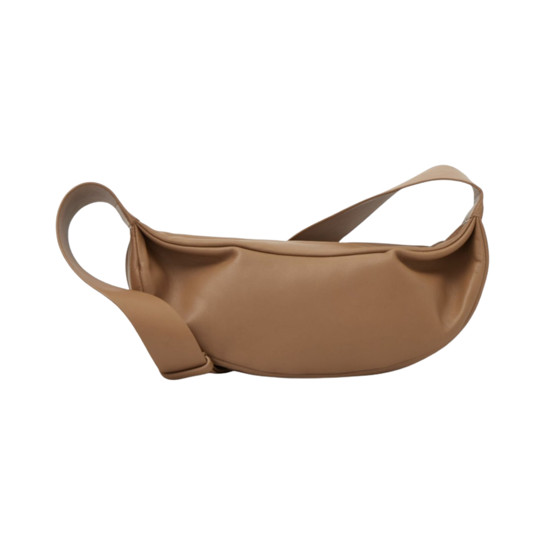 969585008 COS Leather Swing Crossbody Bag Beige