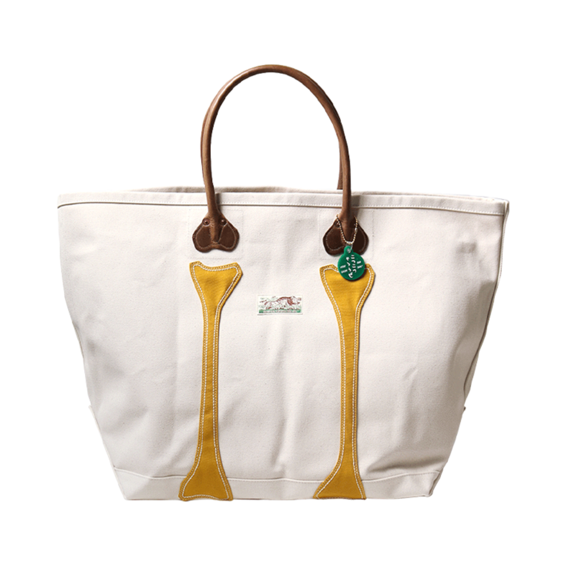 K2505XB543 Kapital No. 4 Canvas Kotsukotsu Tote Bag L Kinari Mustard