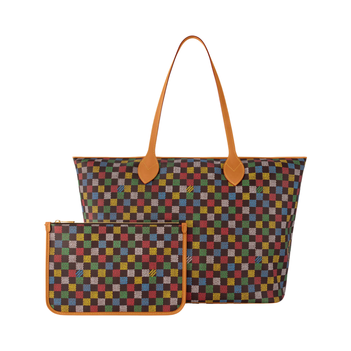 루이비통 네버에버풀 다미에 에벤 멀티컬러(Louis Vuitton Nevereverfull Damier Ebene Multicolor) - 4