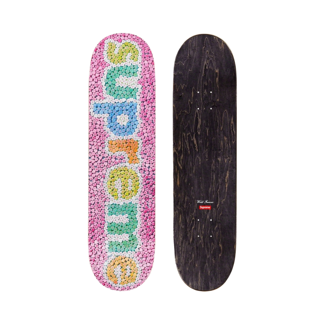 슈프림 캔디 하트 스케이트보드 핑크 - 23SS(Supreme Candy Hearts Skateboard Deck Pink - 23SS) - 1