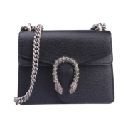 Gucci Dionysus Leather Mini Bag Black
