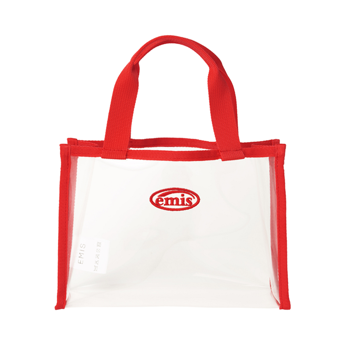 이미스 클리어 미니 스퀘어 백 레드(Emis Clear Mini Square Bag Red) - 1