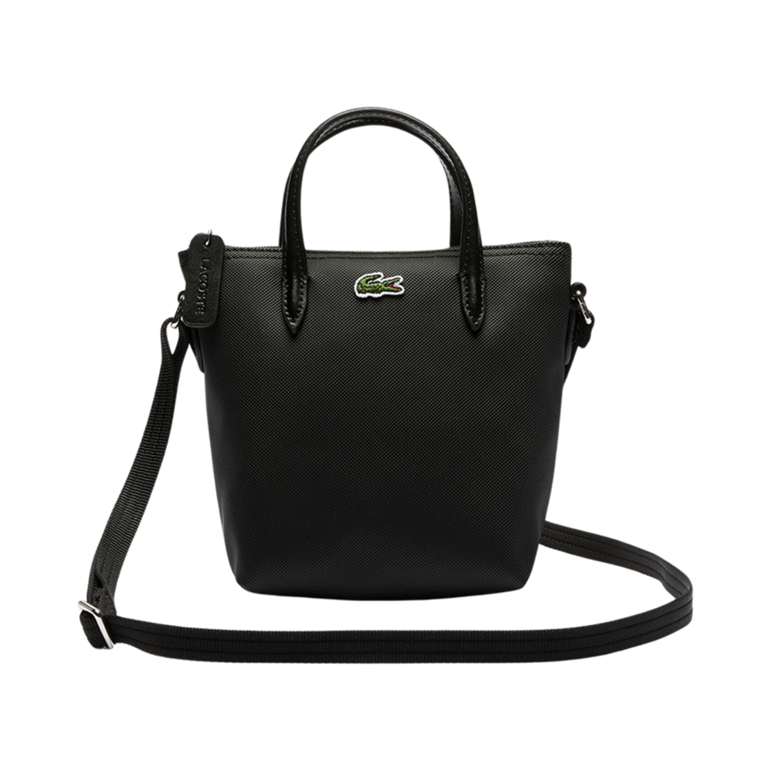 라코스테 컨셉 미니 토트백 블랙(Lacoste Concept Mini Tote Bag Black)