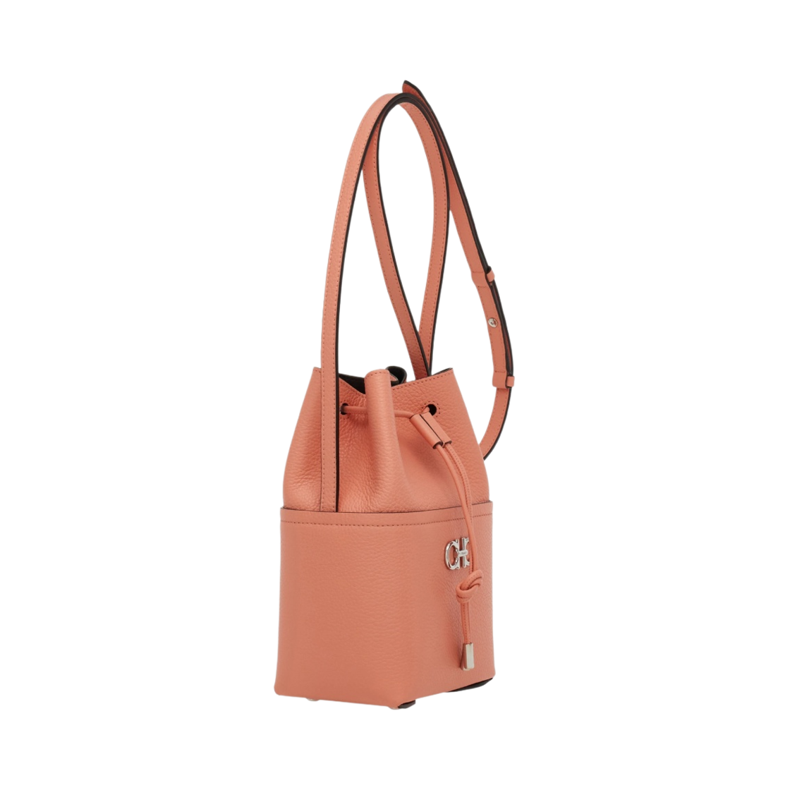 페라가모 간치니 숄더 스트랩 미니백 코랄 블랙(Ferragamo Gancini Minibag with Shoulder Strap Coral Black) - 2