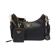 Prada Re-Edition 2005 Saffiano Leather Shoulder Bag Black