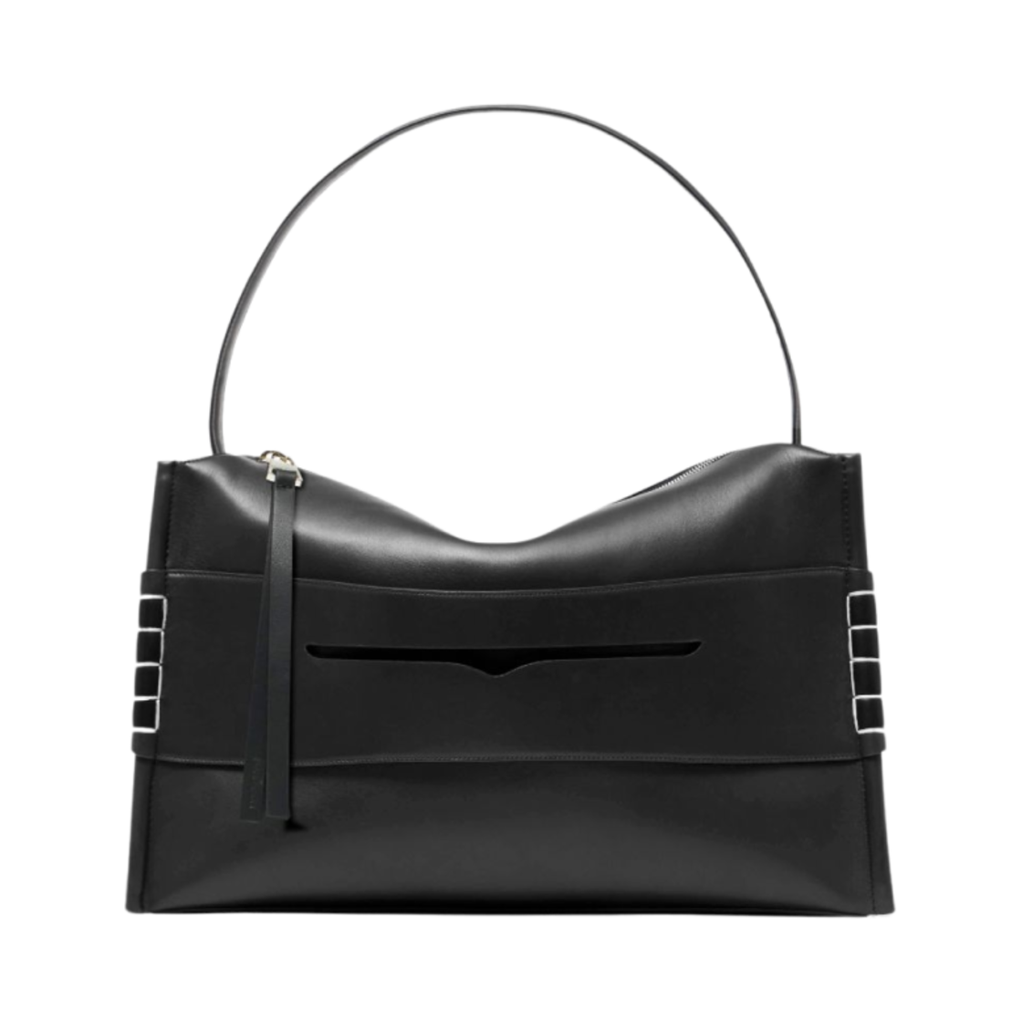 HB0717LA0360999 JW Anderson Large Loafer Leather Shoulder Bag Black