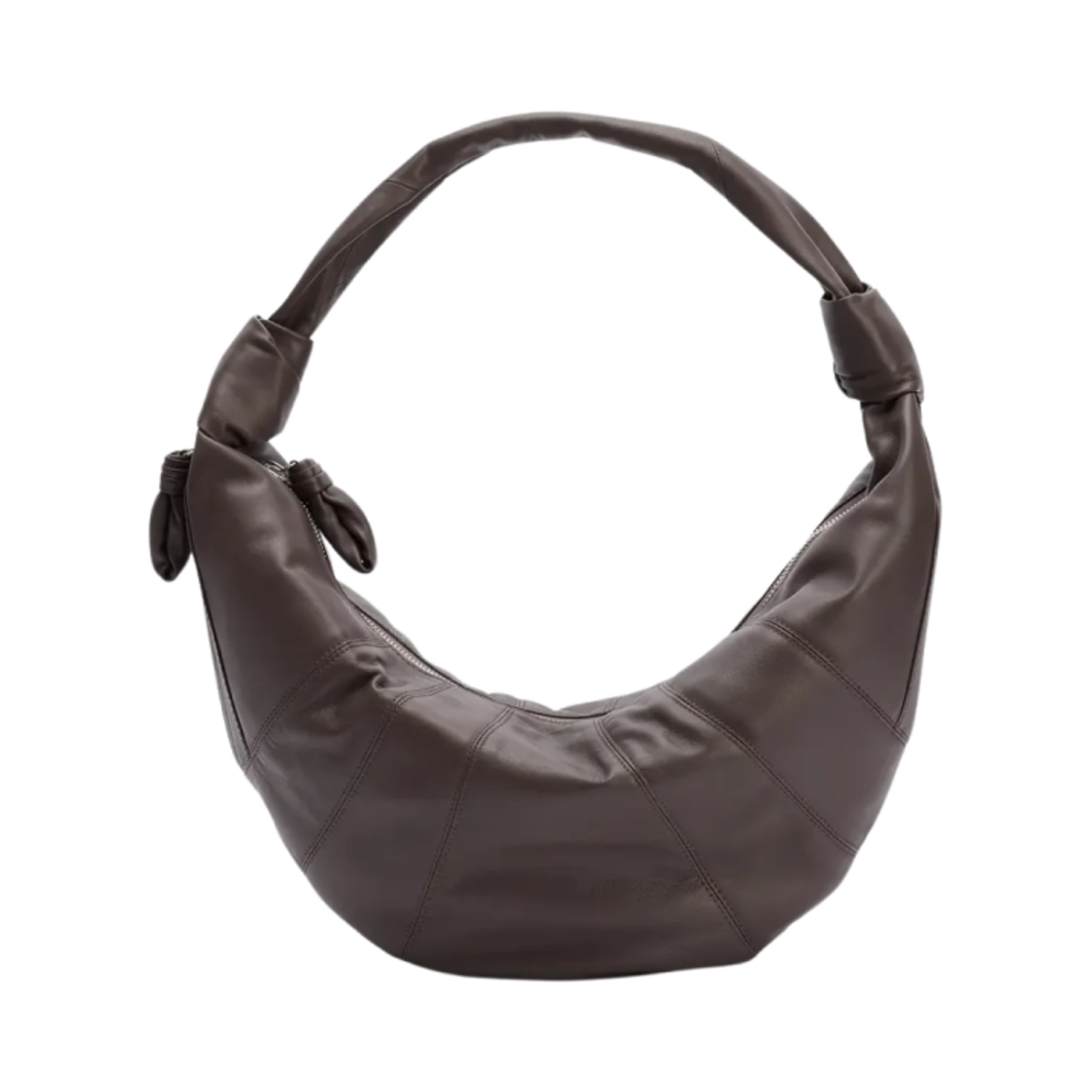 BG0071-LL095-102 Lemaire Fortune Croissant Bag Soft Nappa Leather Mink