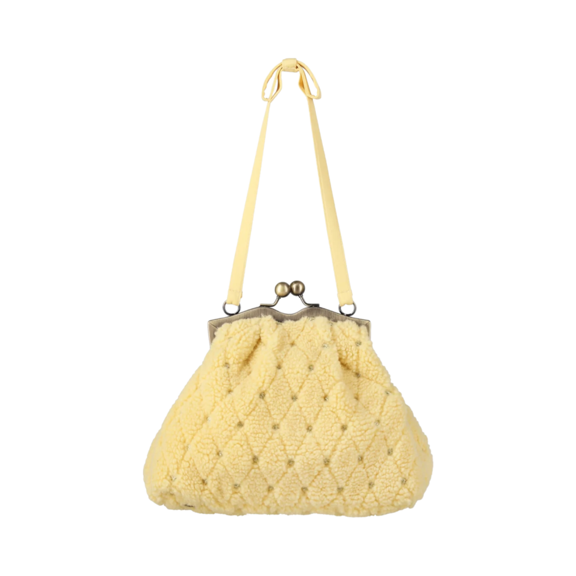 비비 오데트 보아 캣 백 옐로우(Bibiy. Odette Boa Cat Bag Yellow)