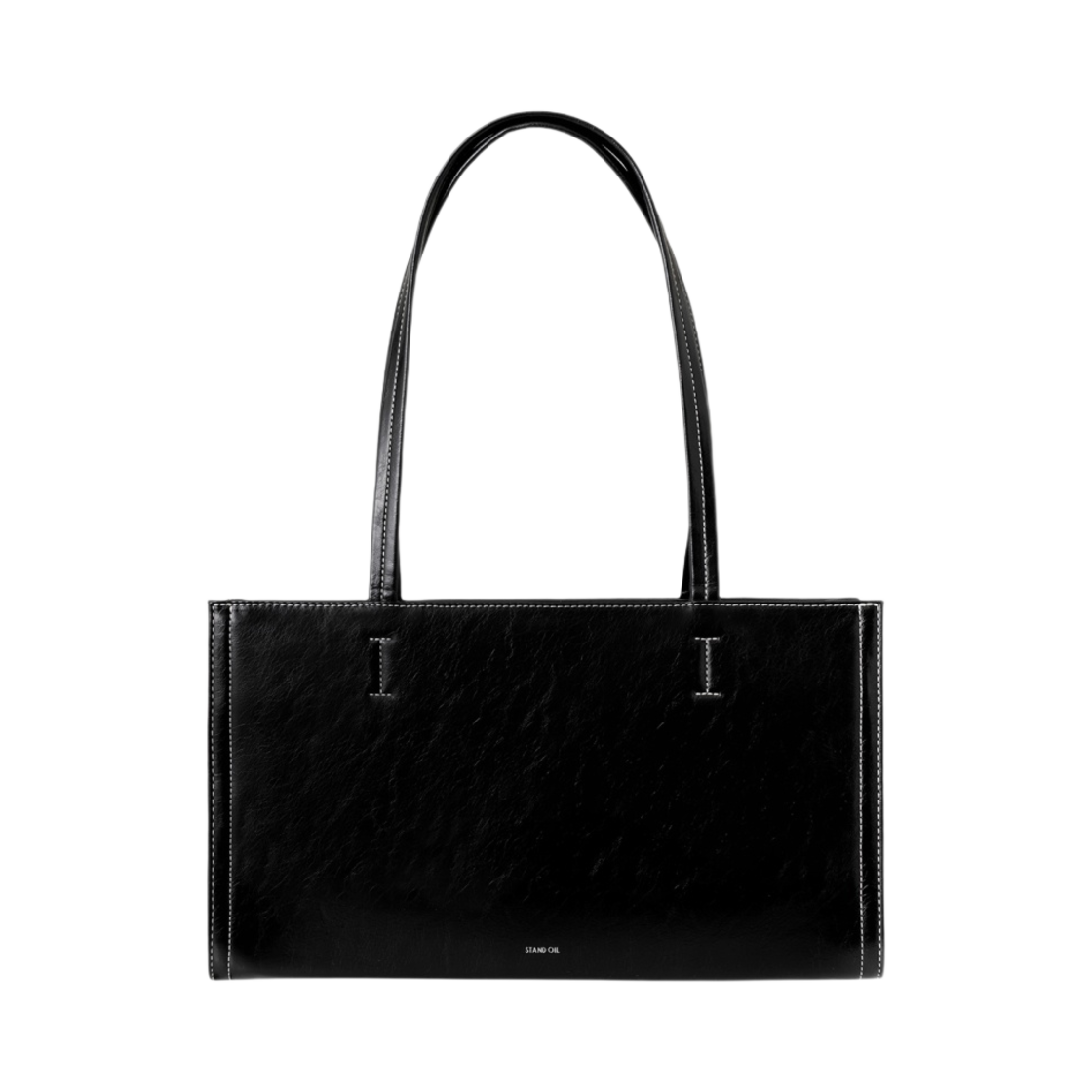 스탠드 오일 오블롱백 스티치 블랙(Stand Oil Oblong Bag Stitch Black)