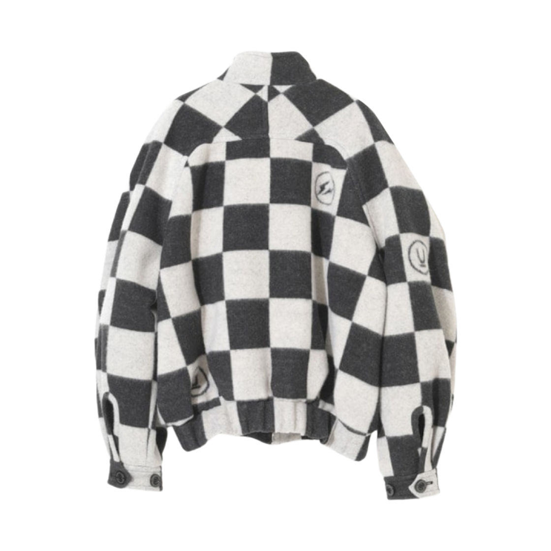 (W) 언더커버 x 프라그먼트 UC2C1201-2 울 자켓 블랙 체크((W) Undercover x Fragment UC2C1201-2 Wool Jacket Black Check) - 2